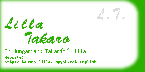 lilla takaro business card